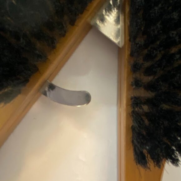 Vintage West Germany Folding Travel Clothes Natural Wood Brush & Shoehorn Set - Picture 8 of 13